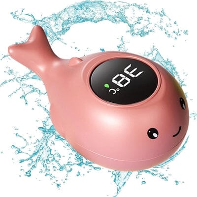 Thermomètre bain bébé - BabyBathTempMeter™ - Dauphin rose