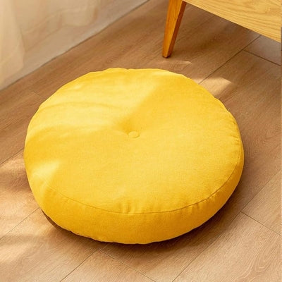 Coussin De Sol - RoundFloorSeatPillow™ - Jaune