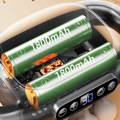 Appareil massage - High-FrequencyBodyMassage™ - Gris 16 têtes