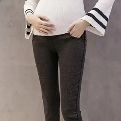 Pantalon Grossesse - MaternityJeansPants™ - Noir simple