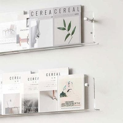 Porte revue mural - ModernStorageRack™ - Transparent