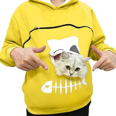 Sweatshirt Femme - SweatshirtKangaroo™ - Jaune