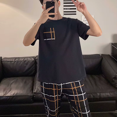 Pyjama Homme - SummerCasualPyjamas™ - Noir&Marron