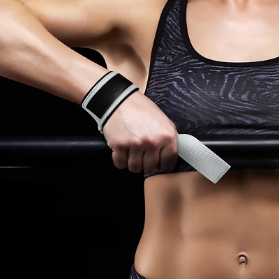 Sangle De Levage - GymWristLiftingStraps™ - Blanc
