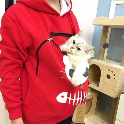 Sweatshirt Femme - SweatshirtKangaroo™ - Rouge