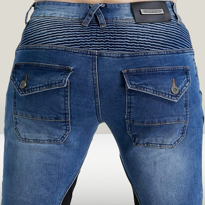 Pantalon de moto - MotorcycleMenPants™ - Bleu