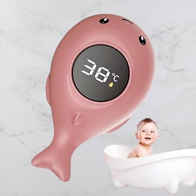 Thermomètre bain bébé - BabyBathTempMeter™ - Dauphin rose