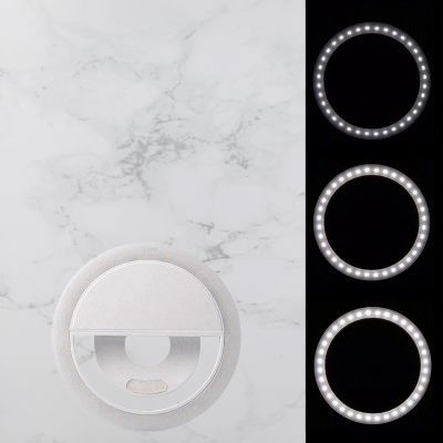 Anneau selfie lumineux - SelfieRingLight™ - Blanc