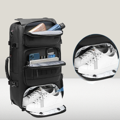 Sac à Dos de Voyage - TravelBackpackBag™ - Noir