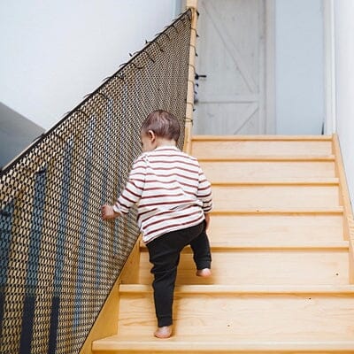 Barrière de sécurité escalier - ChildSafetyProtect™ - Noir