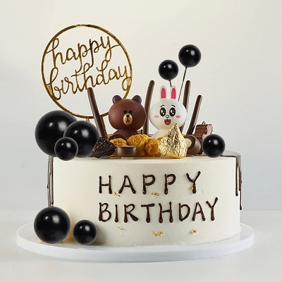 Décoration gâteau - BallCakeTopper™ - Noir