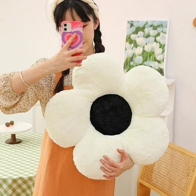 Coussin Fleur - NewCushionFlower™ - Blanc