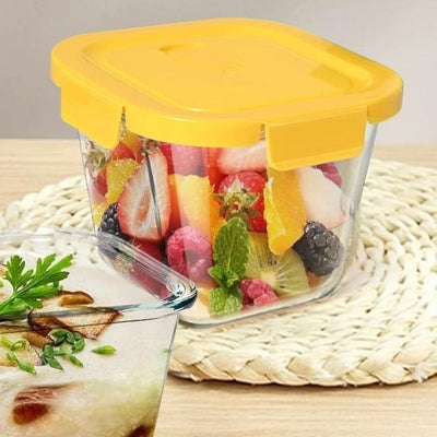 BOITE HERMETIQUE EN VERRE - GlassFoodStorageBox™ - Jaune