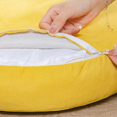 Coussin De Sol - RoundFloorSeatPillow™ - Jaune