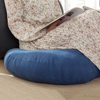 Coussin De Sol - RoundFloorSeatPillow™ - Bleu