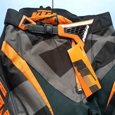 Pantalon de moto - OriginalMotocrossPants™ - Orange&noir