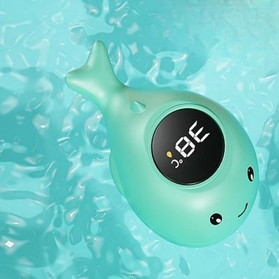 Thermomètre bain bébé - BabyBathTempMeter™ - Dauphin vert