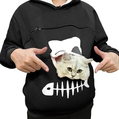 Sweatshirt Femme - SweatshirtKangaroo™ - Noir