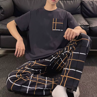 Pyjama Homme - SummerCasualPyjamas™ - Noir&Marron