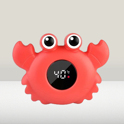 Thermomètre bain bébé - BabyBathTempMeter™ - Crabe-rouge