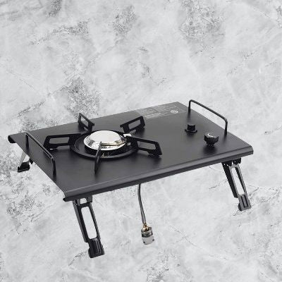 Réchaud à gaz camping - CampGasStove™ - Noir
