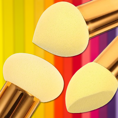 Pinceau Maquillage - PowderCosmeticBrushes™ - Jaune