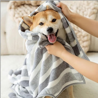 Peignoir Chien - Quick-DryDogBathrobe™