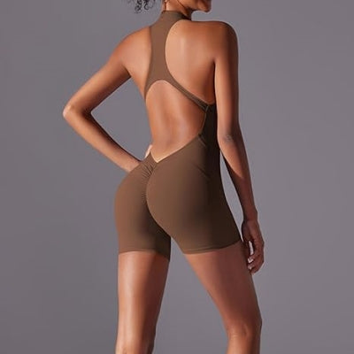 Tenue de Sport Femme - SexyGymOutfit™ - Châtaigne