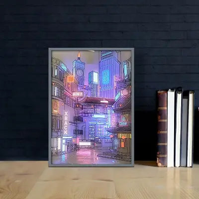 Tableaux Décoratifs - LEDCityNightViewPainting™