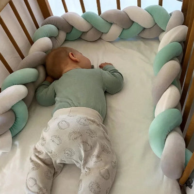 Tresse de Lit - WrapNest™ - Blanc Gris Vert