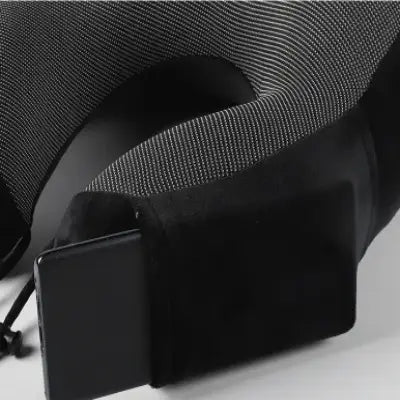 Oreiller ergonomique cervical - MemoryFoamNeckPillow™ - Noir