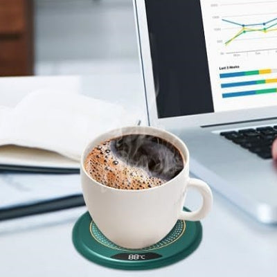 Chauffe Tasse USB - ThermostaticHeatingCoaster™ - Vert