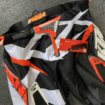 Pantalon de moto - OriginalMotocrossPants™ - Orange&blanc
