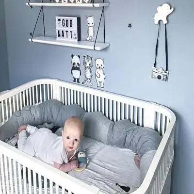 Oreiller Pour Bebe - CrocodileBabyBedPillow™ - Gris