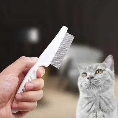 Brosse Chat - CatSheddingHairComb™ - Blanc