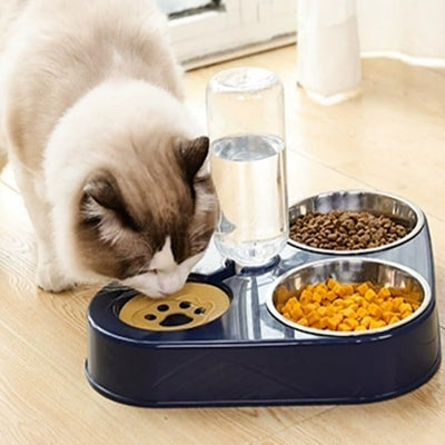 Mangeoire Pour Chat - CatSelf-serviceFeeder™ - Bleu