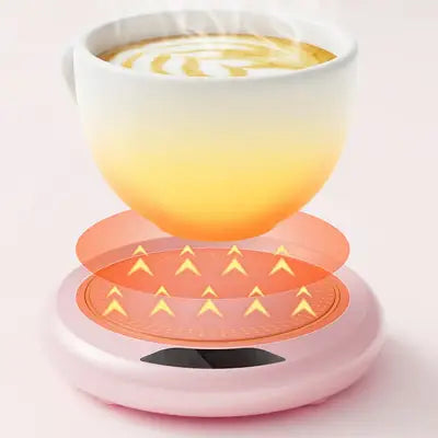 Chauffe Tasse USB - ThermostaticHeatingCoaster™ - Rose
