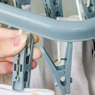 Support Séchage Linge - HangingDryingRack™ - Bleu