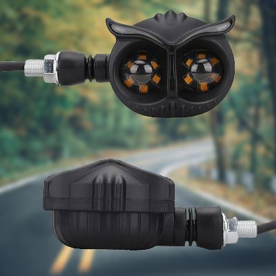 Clignotant moto led - OwlMotoLED™ - Jaune&Bleu