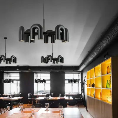 Lustre Plafond - CreativeU-shapedChandelier™ - Noir