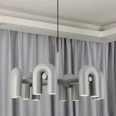 Lustre Plafond - CreativeU-shapedChandelier™ - Gris