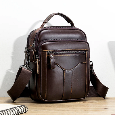 Sac à Bandoulière Homme - Men'sCrossbodyBag™ - Café