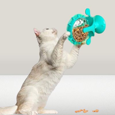 Jouet chat interactif - InteractiveCatTreatToy™ - Turquois