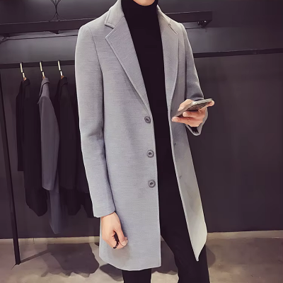 Manteau Long Homme - NewLongCottonCoat™ - Gris
