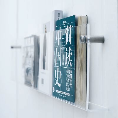 Porte revue mural - ModernStorageRack™ - Transparent