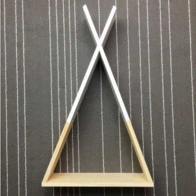 Etagère murale - TriangleWoodenShelf™ - Blanc
