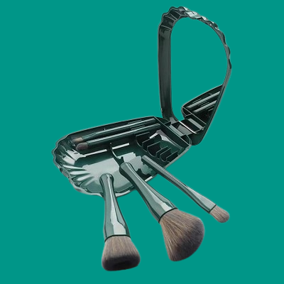 Kit Pinceaux Maquillage - MiniMakeupBrushSet™ - Vert