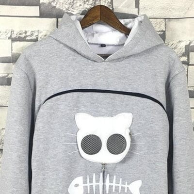 Sweatshirt Femme - SweatshirtKangaroo™ - Gris clair
