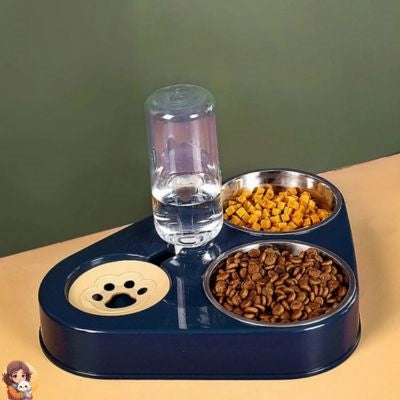Mangeoire Pour Chat - CatSelf-serviceFeeder™ - Bleu