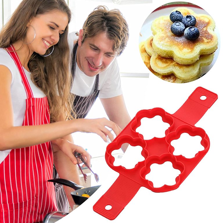 Moule pour Pancakes - FlipShape™ - Fleur x4